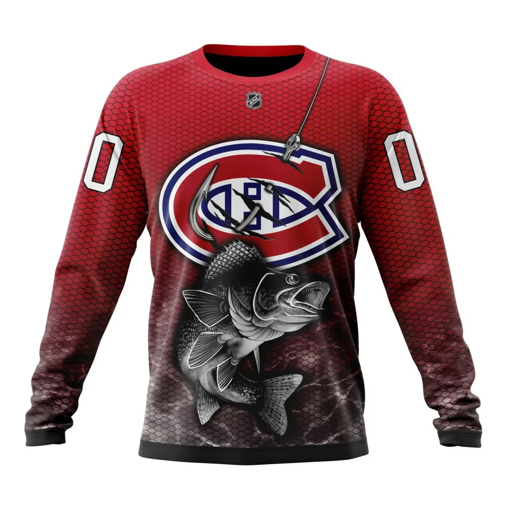 NHL Montreal Canadiens | Specialized Fishing Style St2201 Long Sleeved Sweatshirt 