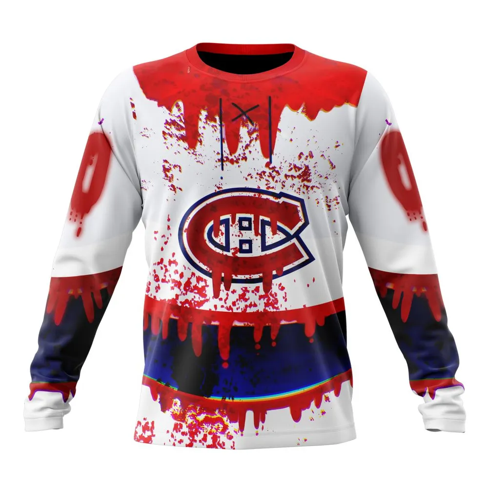 NHL Montreal Canadiens | Specialized Jersey For Halloween Night Long Sleeved Sweatshirt 