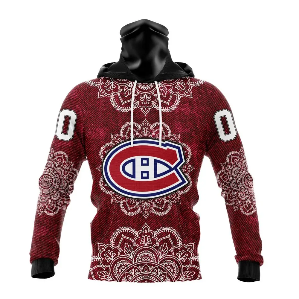 NHL Montreal Canadiens | Specialized Mandala Style St2201 Mask Hoodie