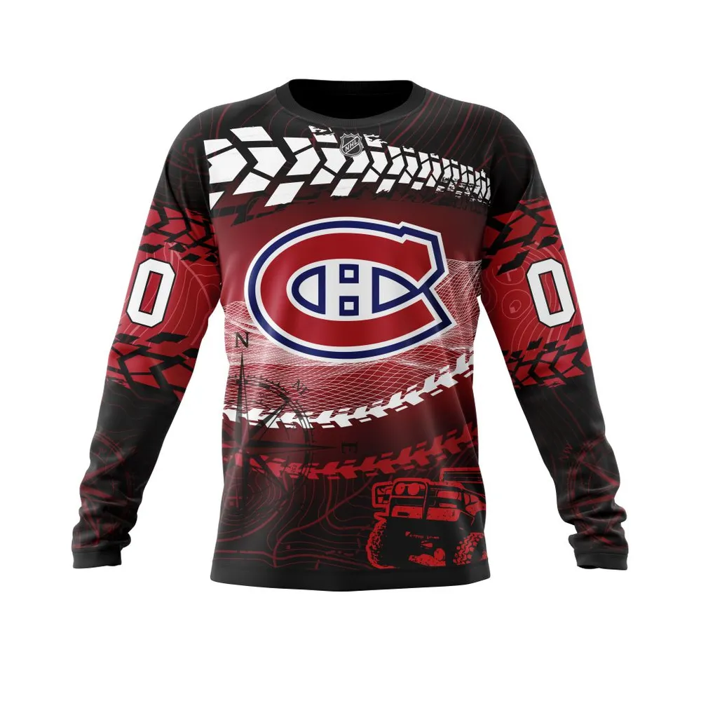 NHL Montreal Canadiens | Specialized Off Road Style St2201 Long Sleeved Sweatshirt 