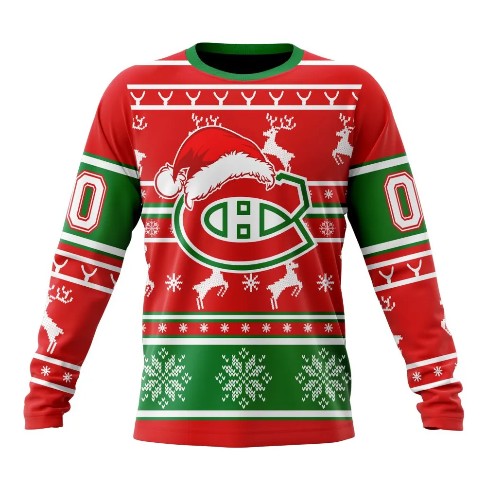 NHL Montreal Canadiens | Specialized Unisex Christmas Is Coming V02 Long Sleeved Sweatshirt 