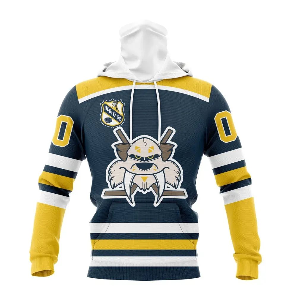 NHL Nashville Predators Personalized Heritage Design St2401 Mask Hoodie