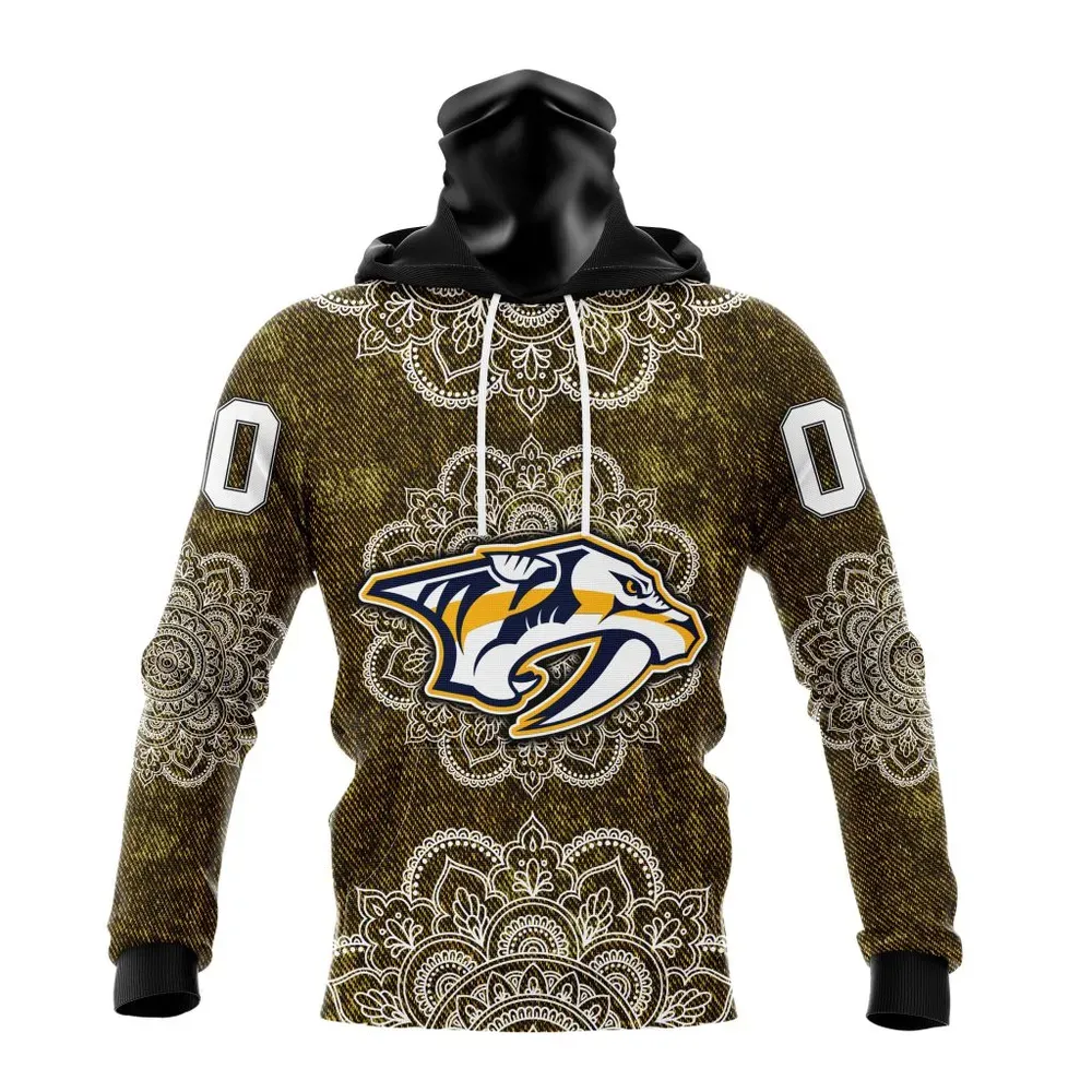 NHL Nashville Predators | Specialized Mandala Style St2201 Mask Hoodie