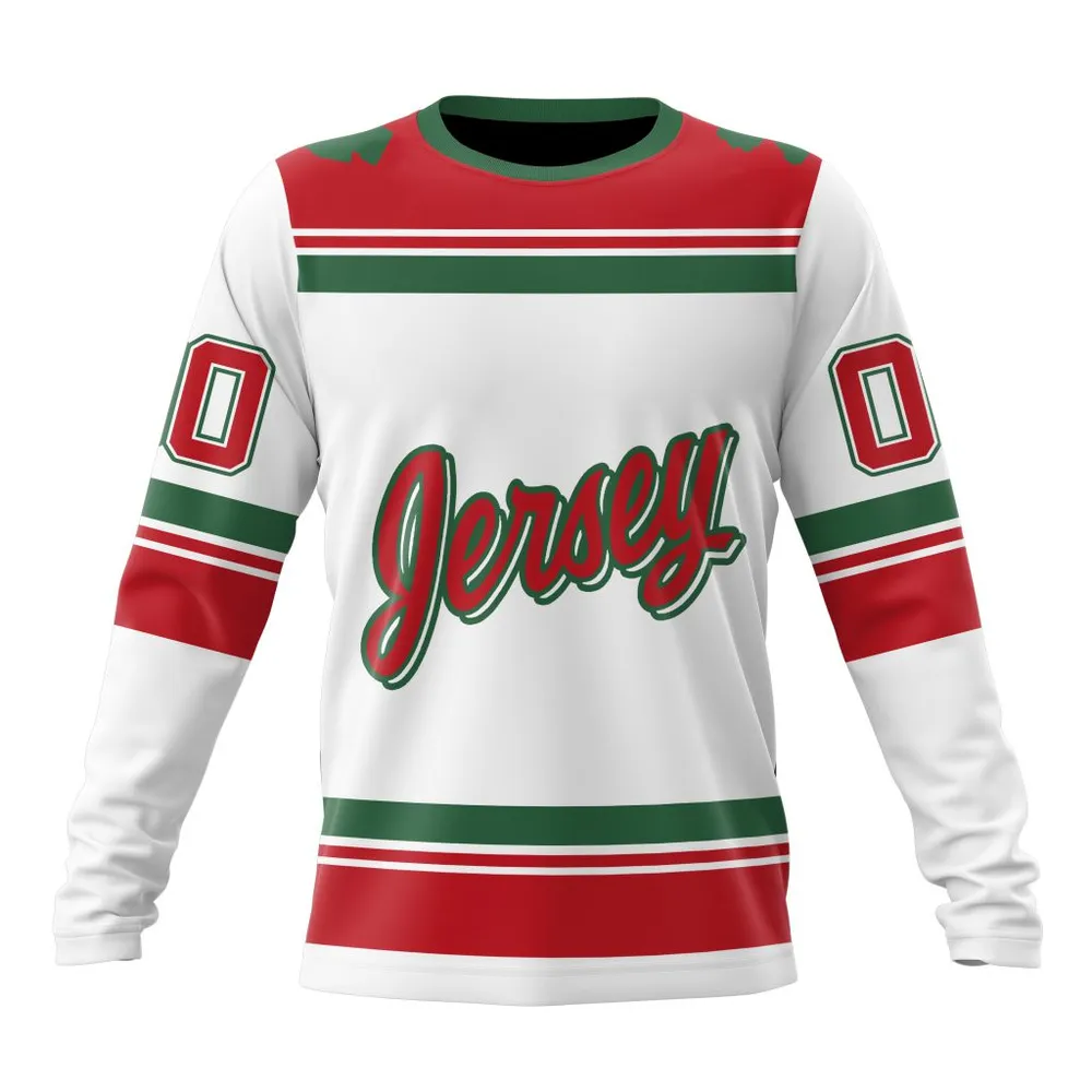 NHL New Jersey Devils Personalized Alternate Concepts Kits St2401 Long Sleeved Sweatshirt 