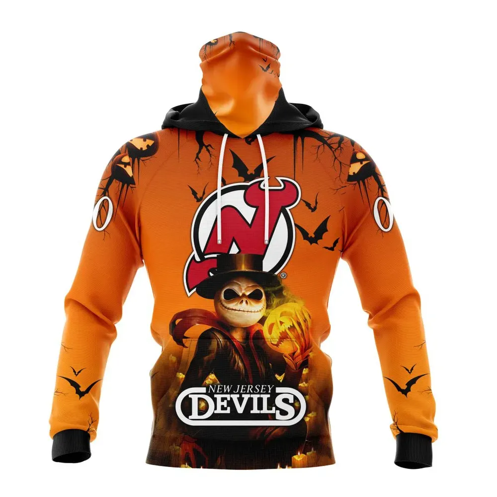 NHL New Jersey Devils Special Halloween Concepts St2201 Mask Hoodie