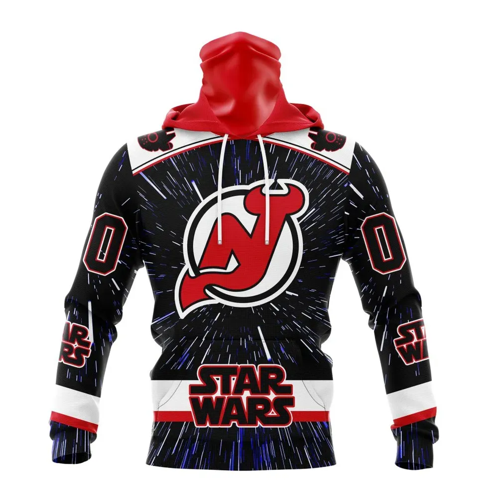 NHL New Jersey Devils Special Star Wars Design St2303 Mask Hoodie