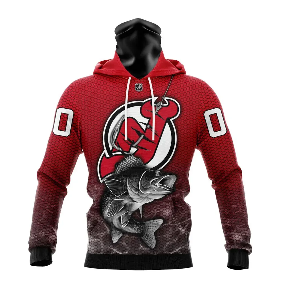 NHL New Jersey Devils | Specialized Fishing Style St2201 Mask Hoodie