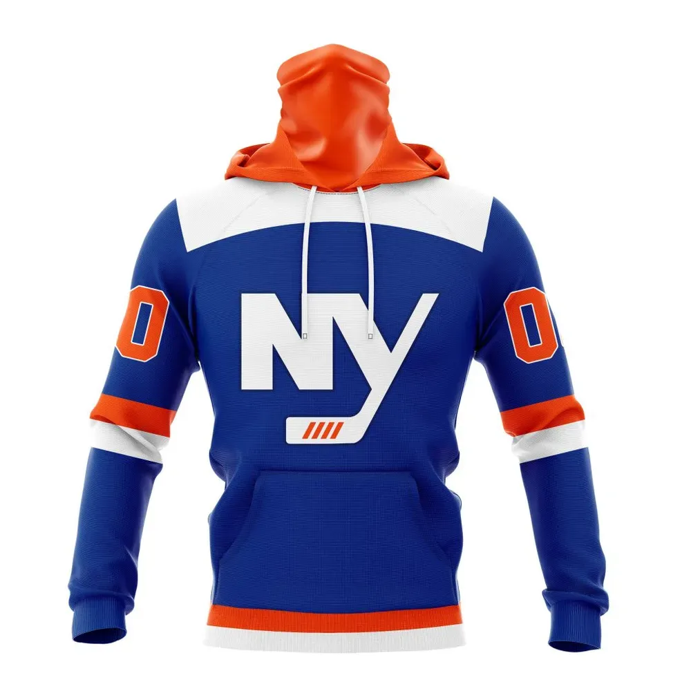 NHL New York Islanders Personalized Alternate Kits Mask Hoodie