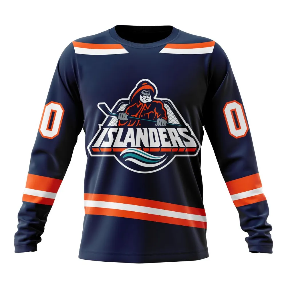 NHL New York Islanders Reverse Retro Kits Long Sleeved Sweatshirt 