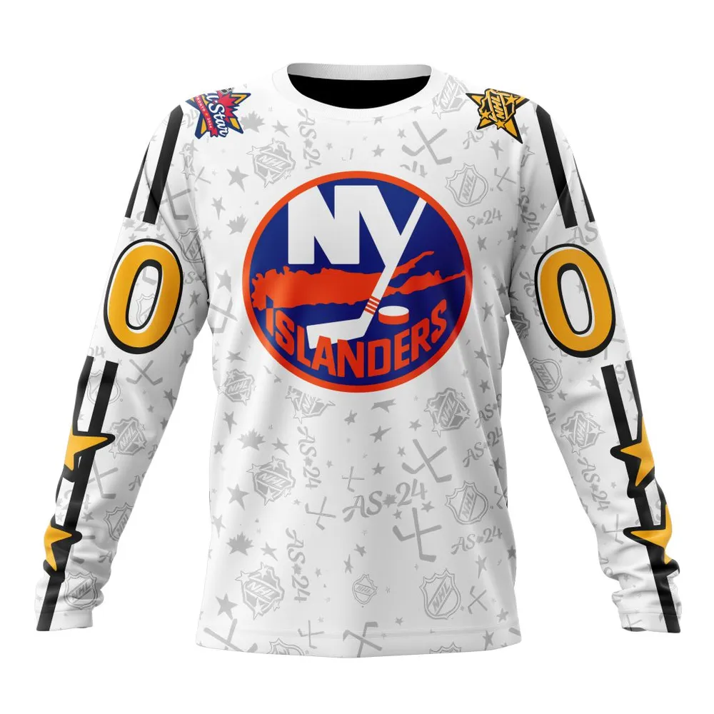 NHL New York Islanders Special 2024 All-Star Game Design St2401 Long Sleeved Sweatshirt 