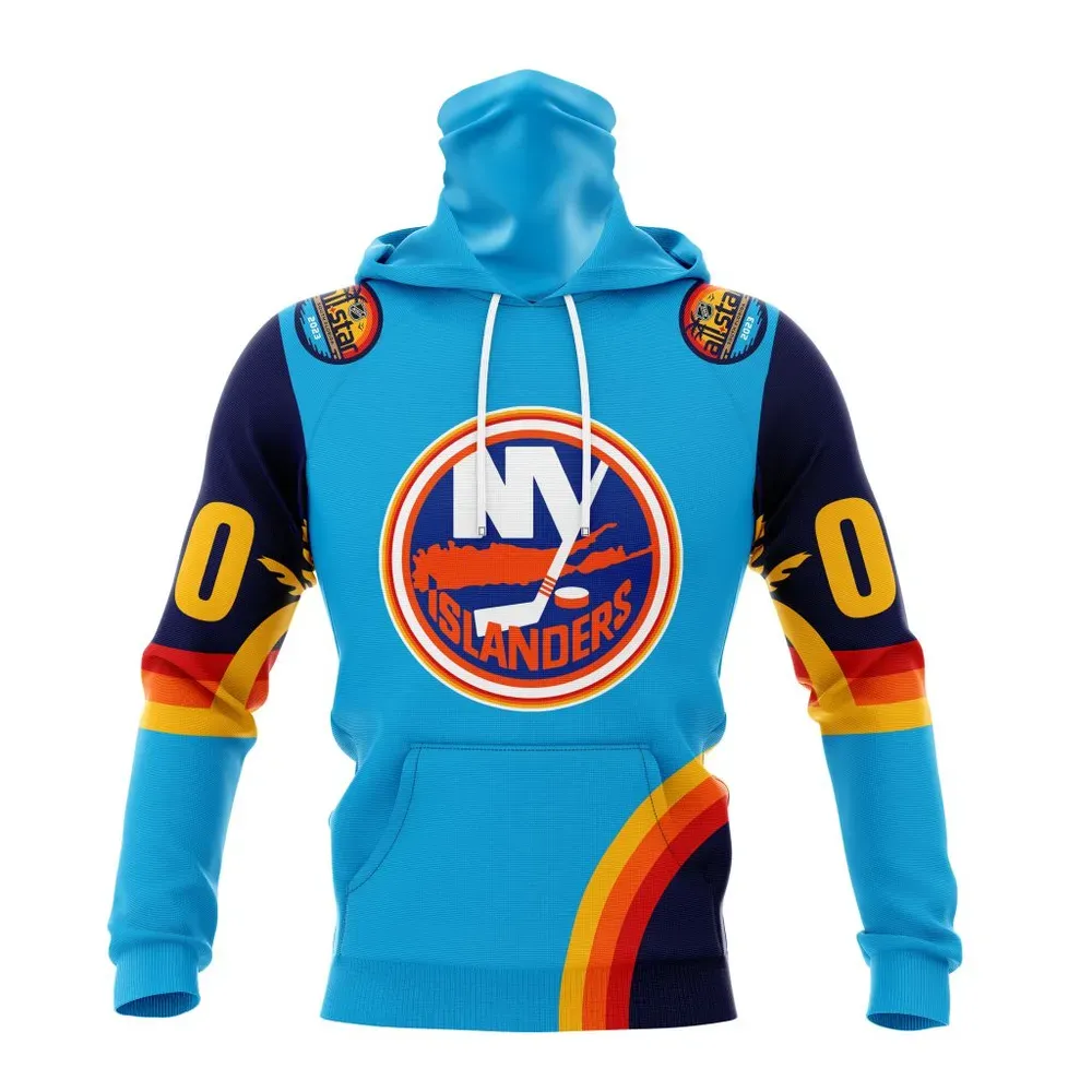 NHL New York Islanders Special All-Star Game Design With Atlantic Ocean Mask Hoodie