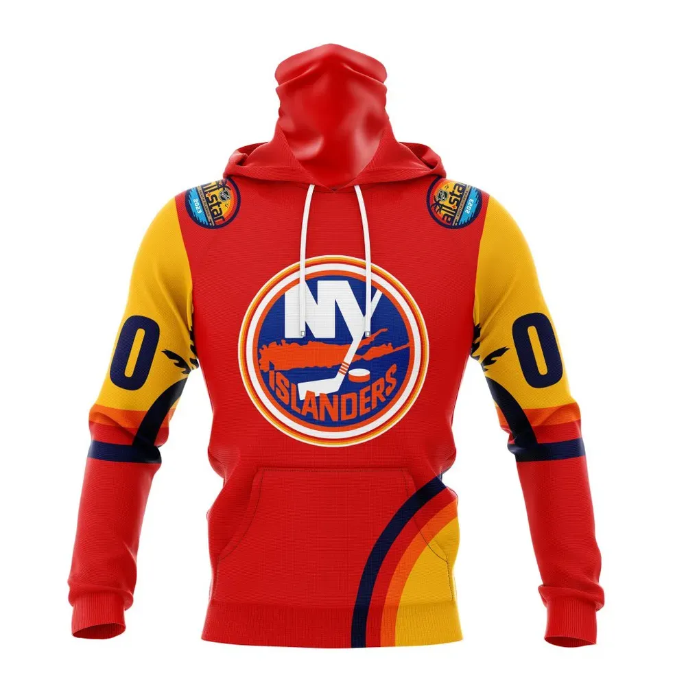 NHL New York Islanders Special All-Star Game Design With Florida Sunset Mask Hoodie