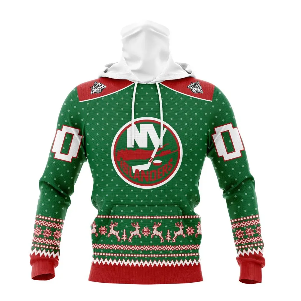 NHL New York Islanders Special Christmas Apparel St2201 Mask Hoodie