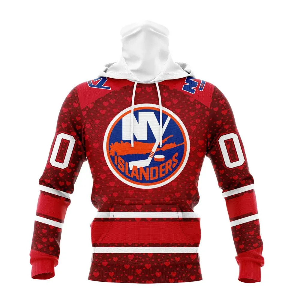 NHL New York Islanders Special Gift For Valentines Day St2401 Mask Hoodie