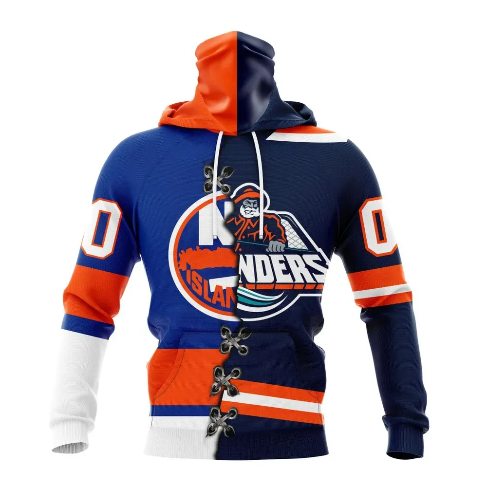 NHL New York Islanders Special Home Mix Reverse Retro Personalized Kits Mask Hoodie