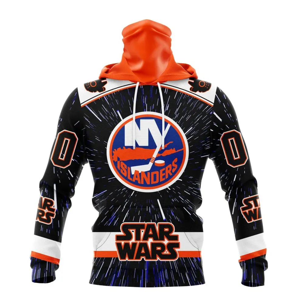 NHL New York Islanders Special Star Wars Design St2303 Mask Hoodie