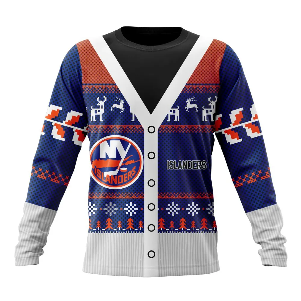 NHL New York Islanders | Specialized Chrismas Season Long Sleeved Sweatshirt 