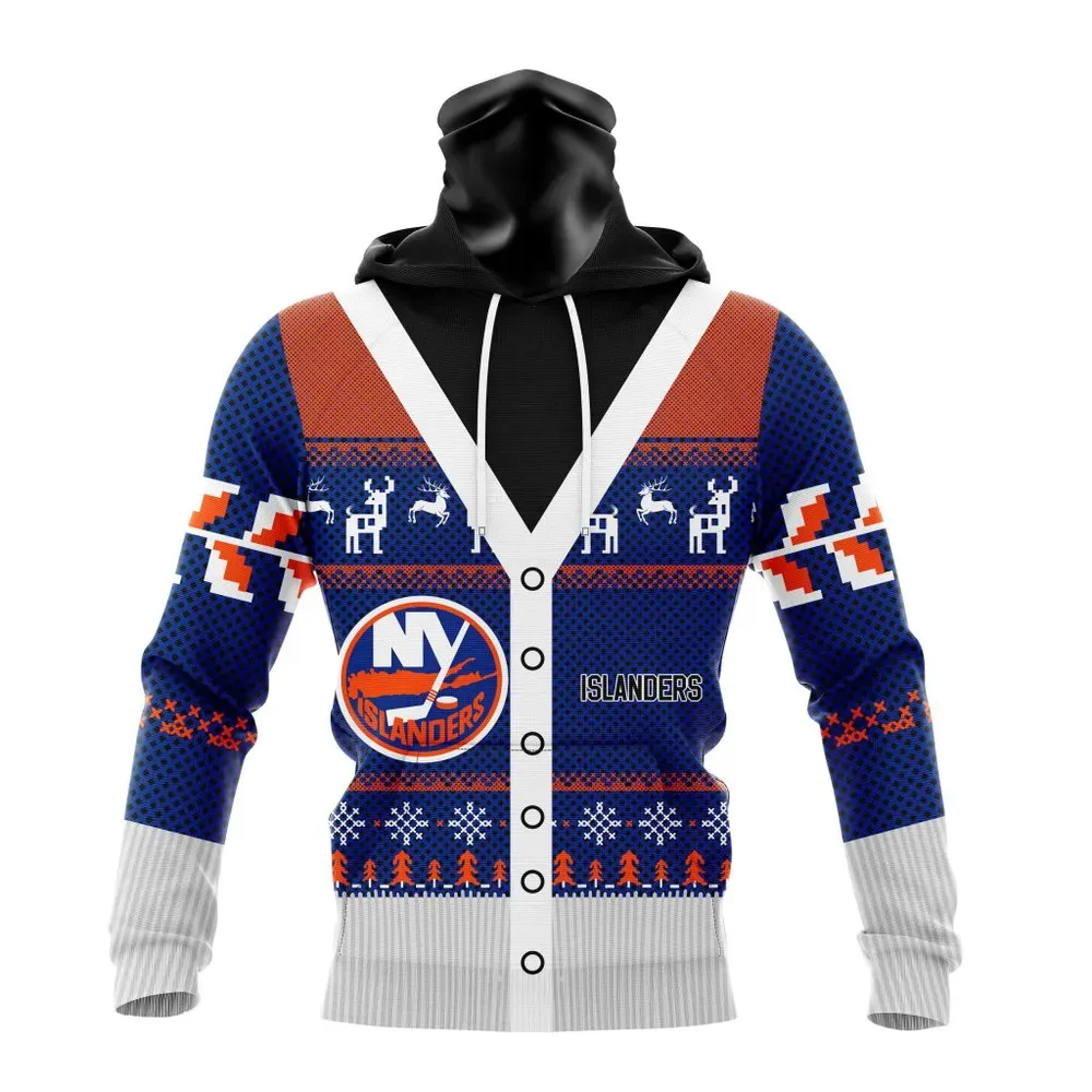 NHL New York Islanders | Specialized Chrismas Season Mask Hoodie