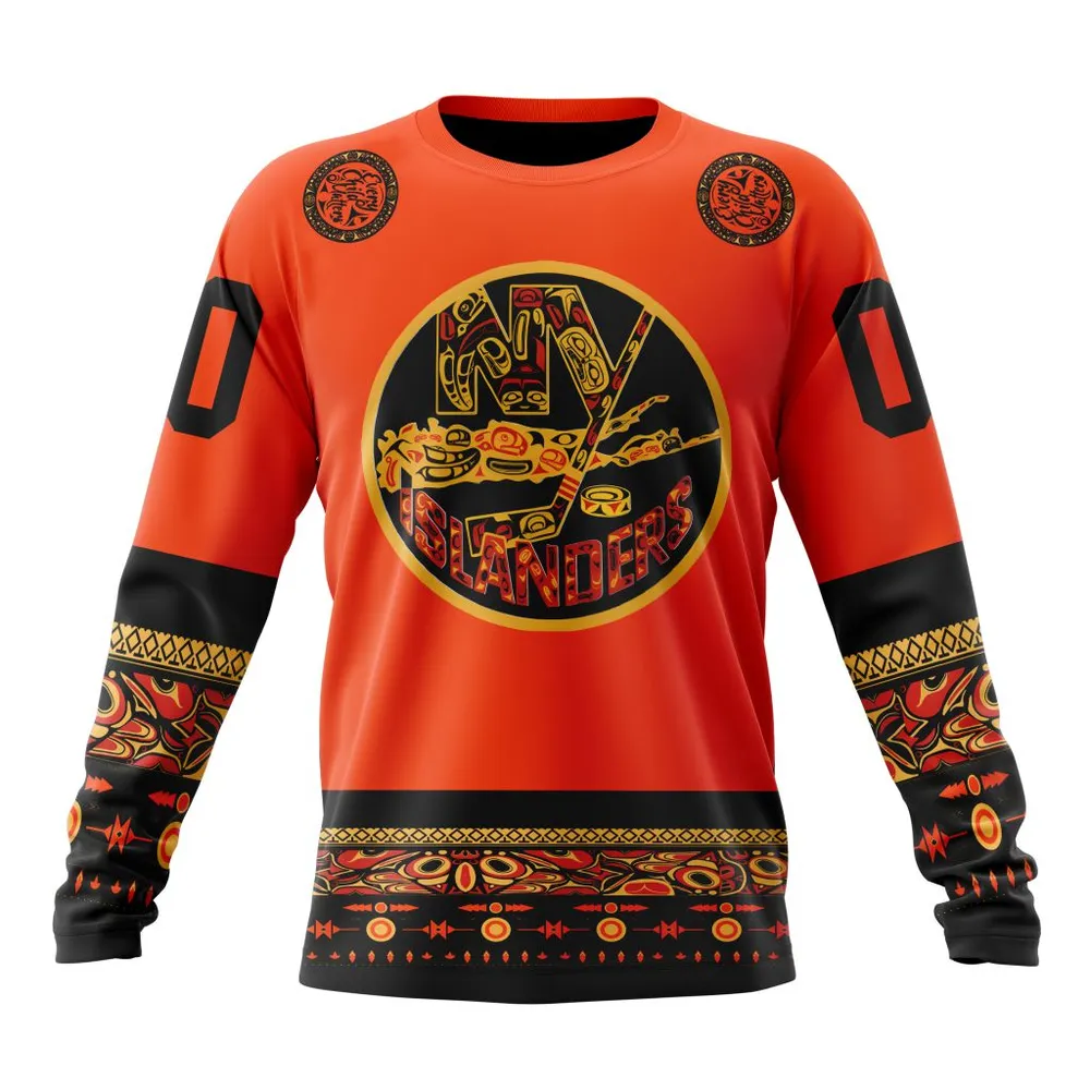 NHL New York Islanders | Specialized National Day For Truth And Reconciliation Long Sleeved Sweatshirt 