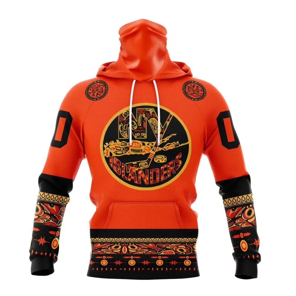 NHL New York Islanders | Specialized National Day For Truth And Reconciliation Mask Hoodie