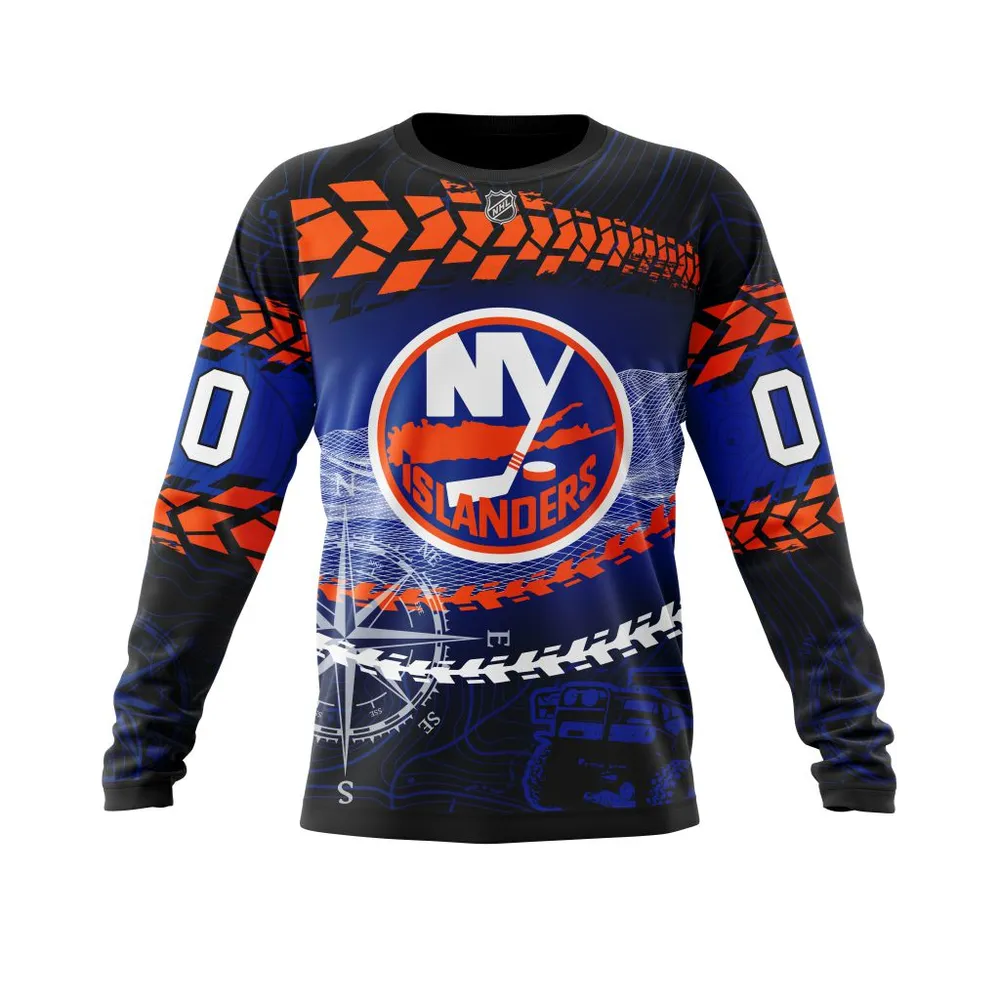 NHL New York Islanders | Specialized Off Road Style St2201 Long Sleeved Sweatshirt 