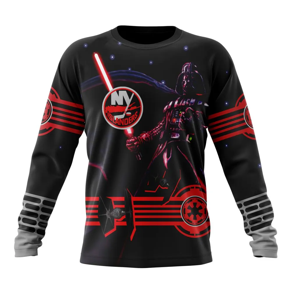 NHL New York Islanders | Specialized Starwar Darth Vader Version Jersey Long Sleeved Sweatshirt 