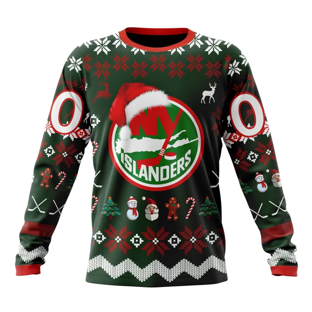 NHL New York Islanders | Specialized Unisex Christmas Is Coming Long Sleeved Sweatshirt 