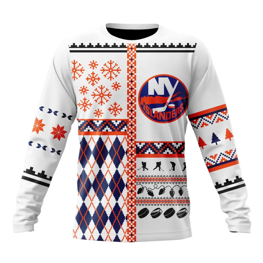 NHL New York Islanders | Specialized Unisex Christmas Is Coming V01 Long Sleeved Sweatshirt 