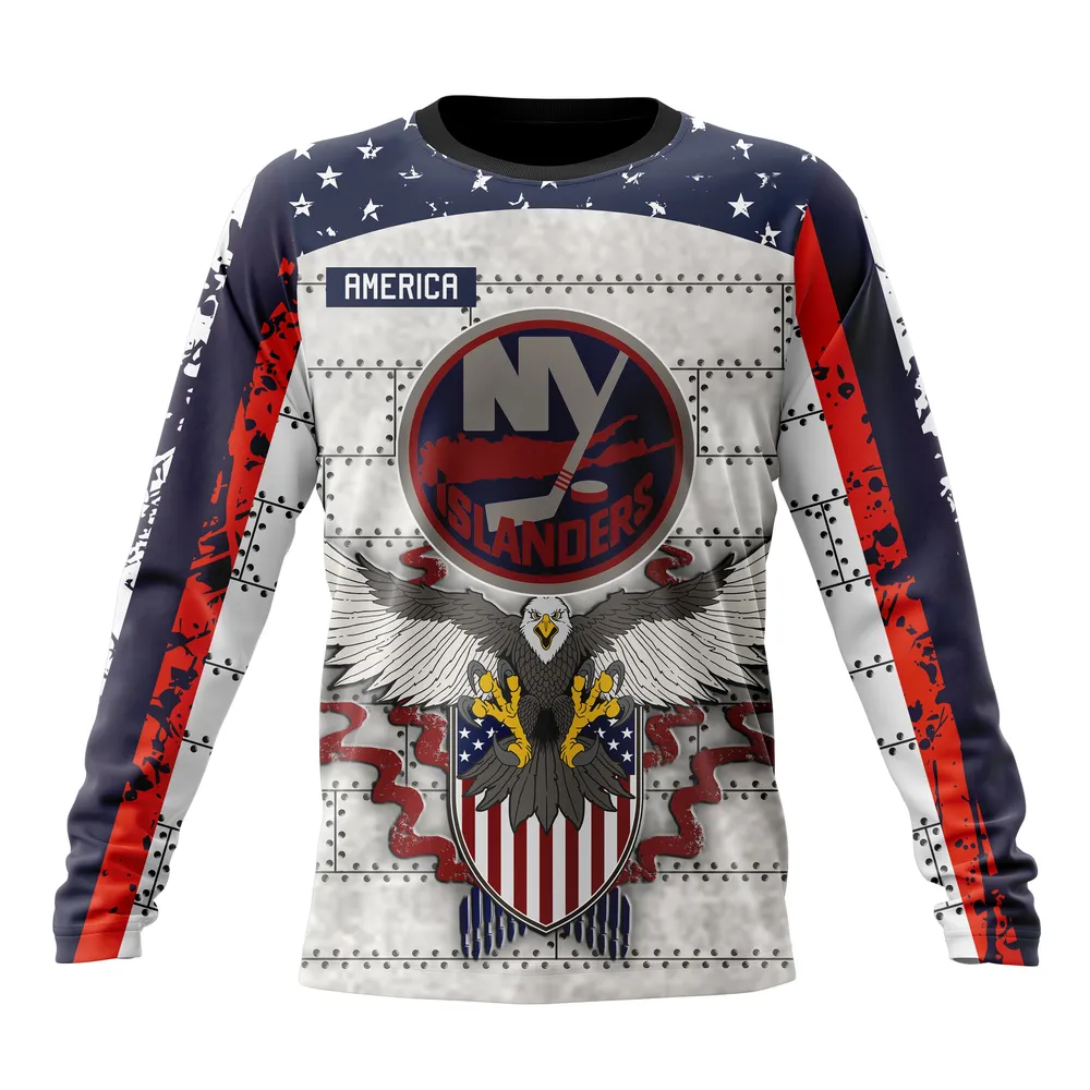 NHL New York Islanders | Specialized Unisex In Us Concepts V0222 Long Sleeved Sweatshirt 