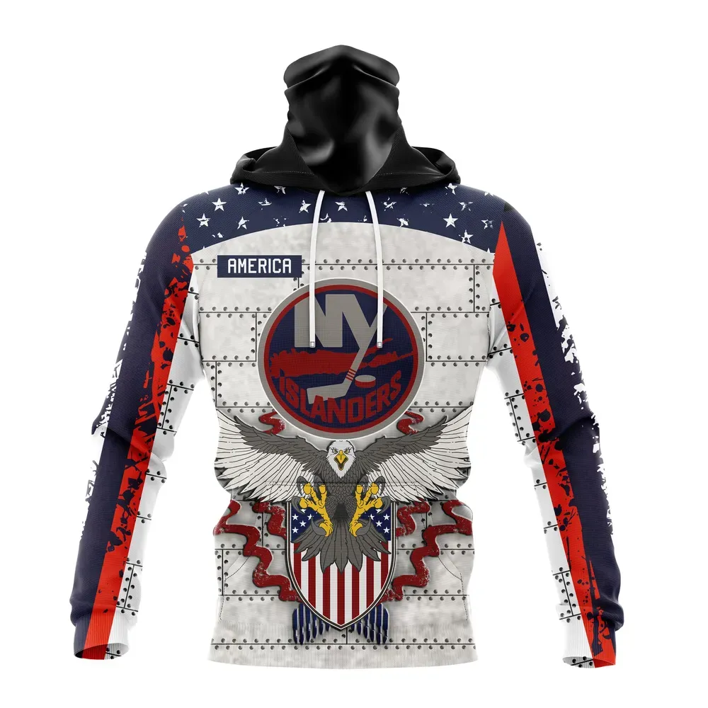 NHL New York Islanders | Specialized Unisex In Us Concepts V0222 Mask Hoodie