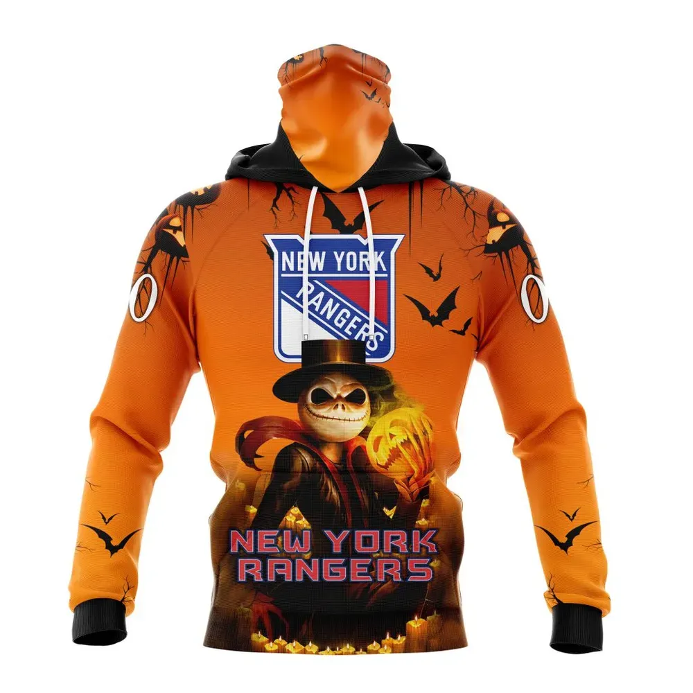 NHL New York Rangers Special Halloween Concepts St2201 Mask Hoodie