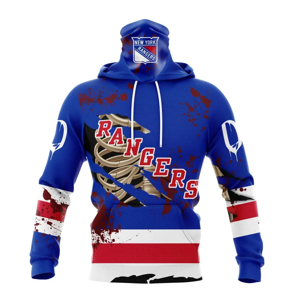 NHL New York Rangers | Specialized Design Jersey With Your Ribs For Halloween Mask Hoodie