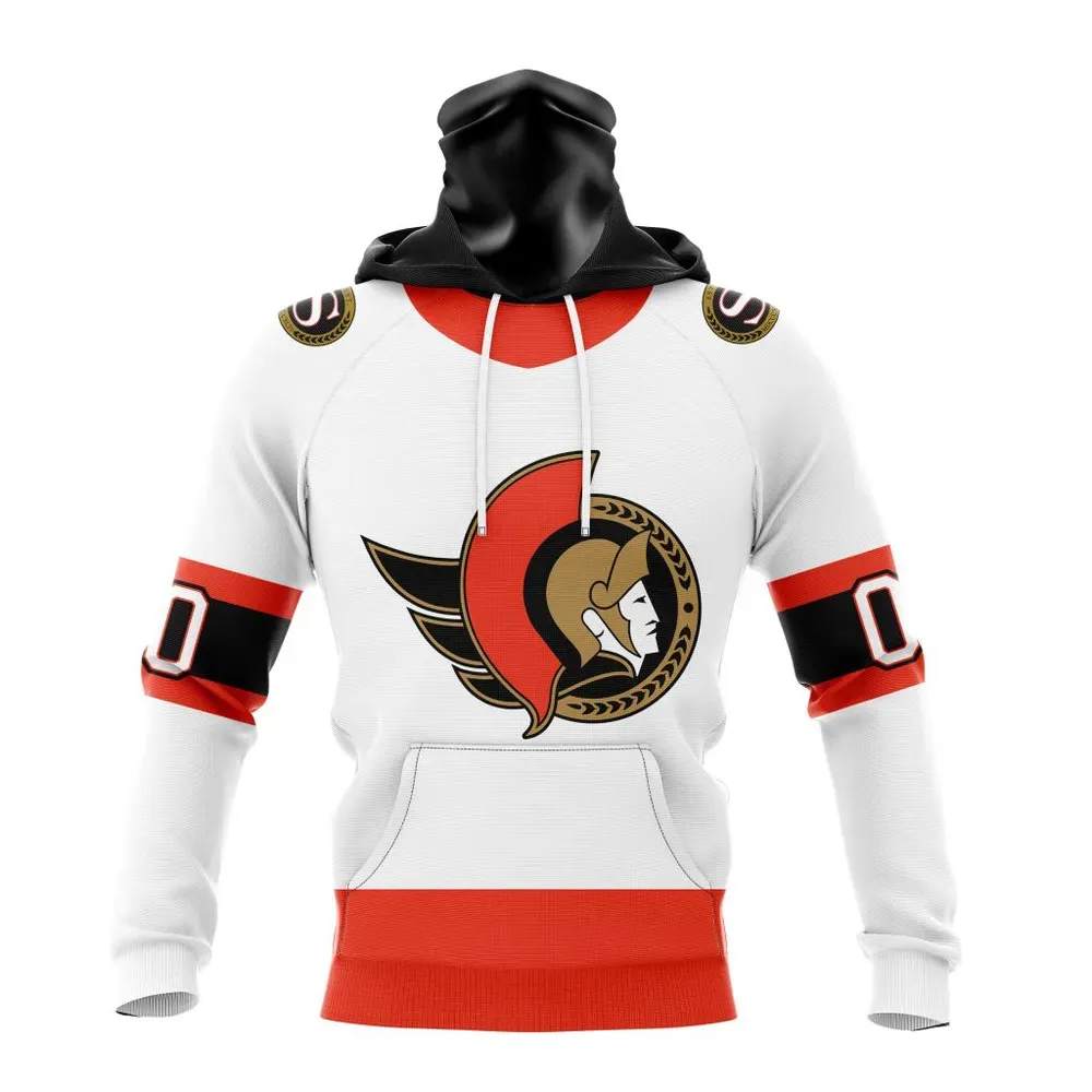 NHL Ottawa Senators Personalized Away Kits Mask Hoodie