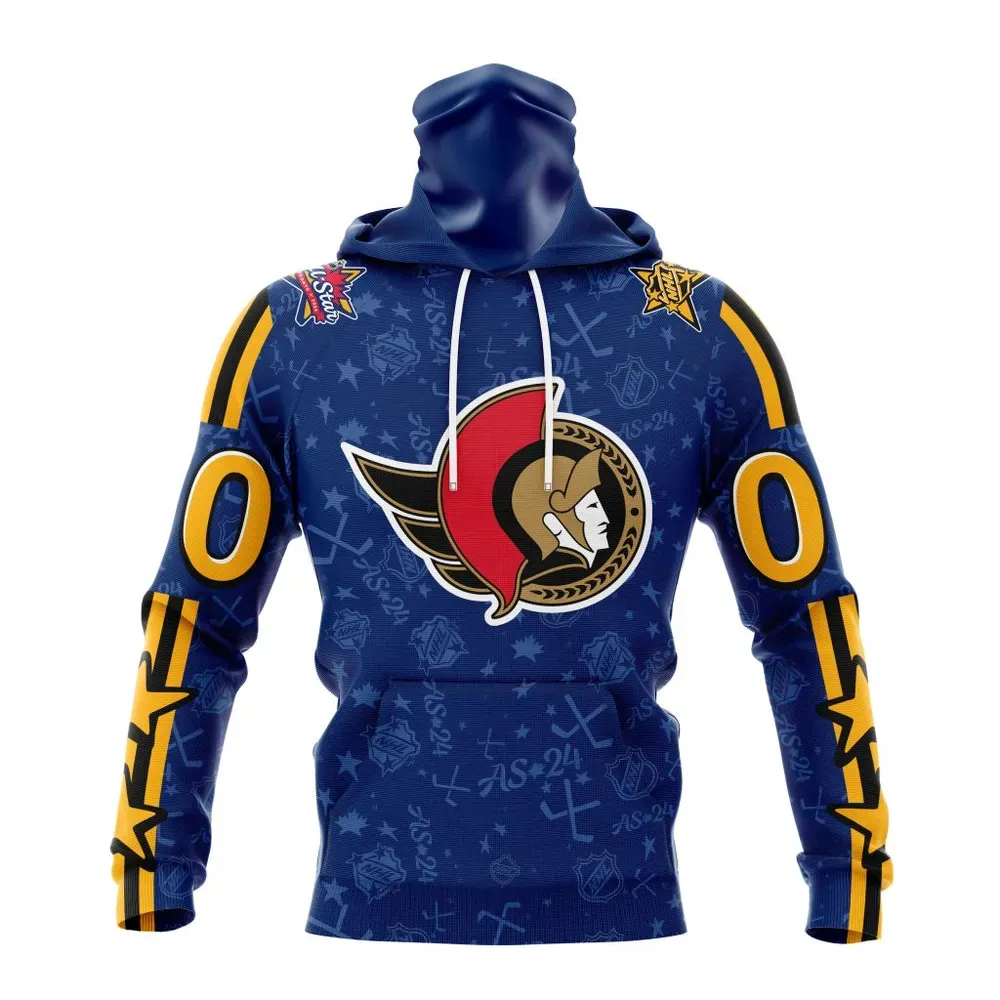 NHL Ottawa Senators Special 2024 All-Star Game Design St2401 Mask Hoodie