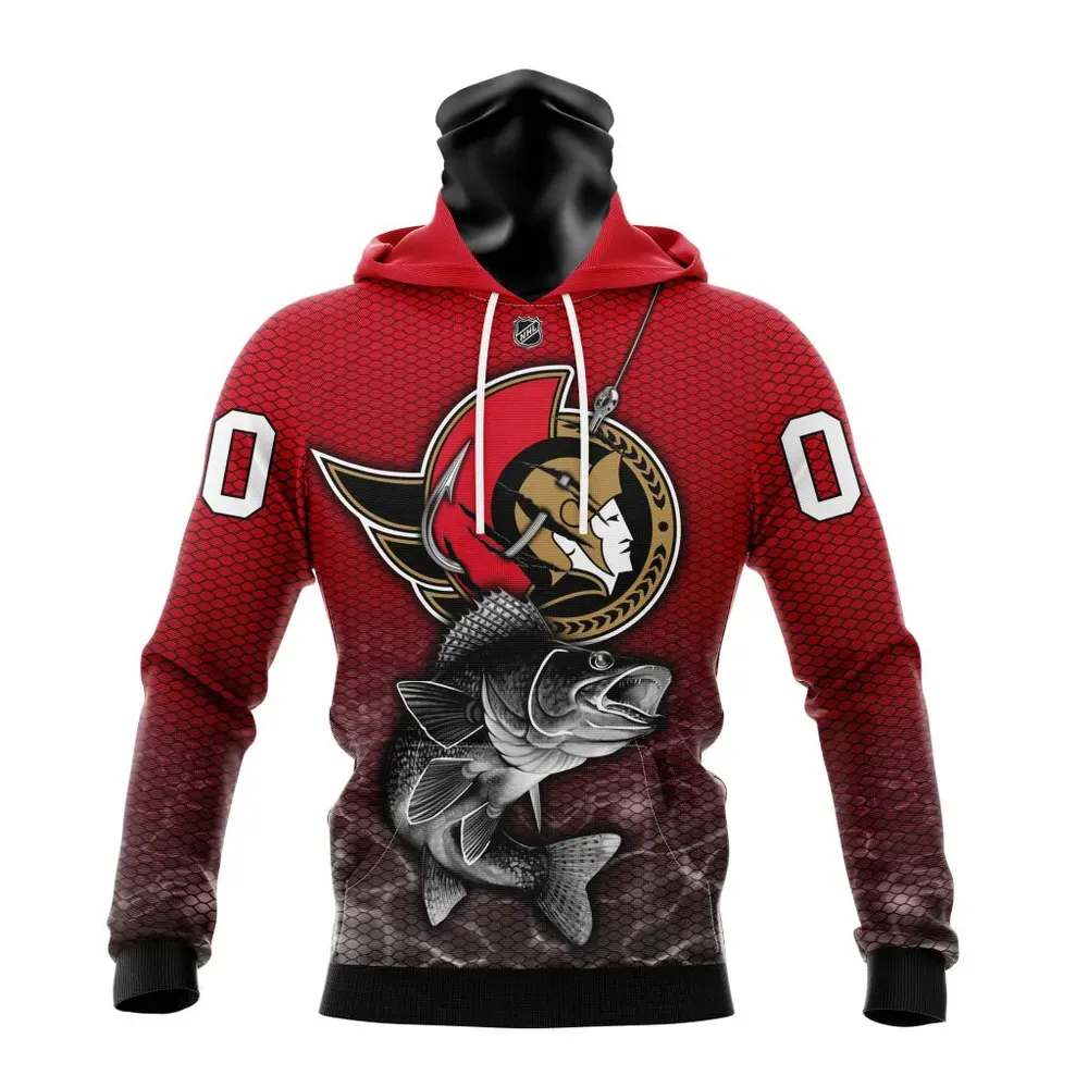 NHL Ottawa Senators | Specialized Fishing Style St2201 Mask Hoodie