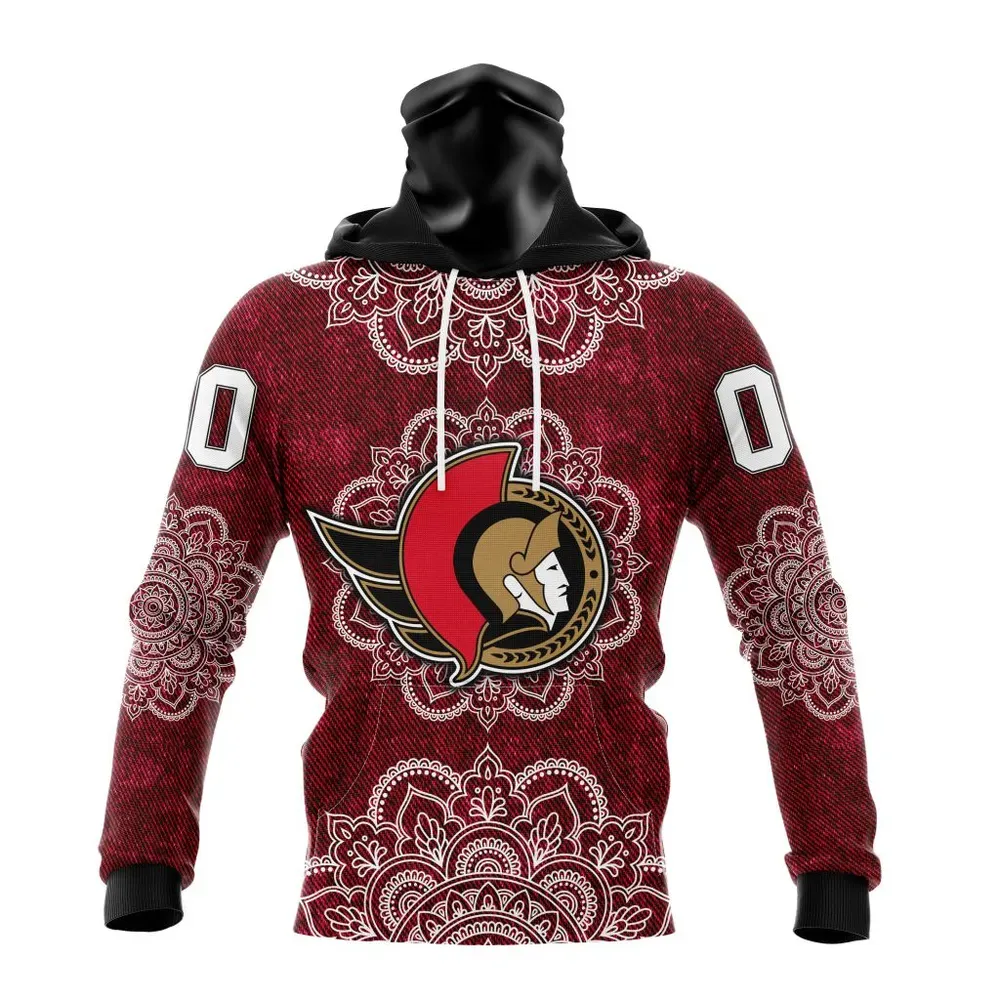 NHL Ottawa Senators | Specialized Mandala Style St2201 Mask Hoodie