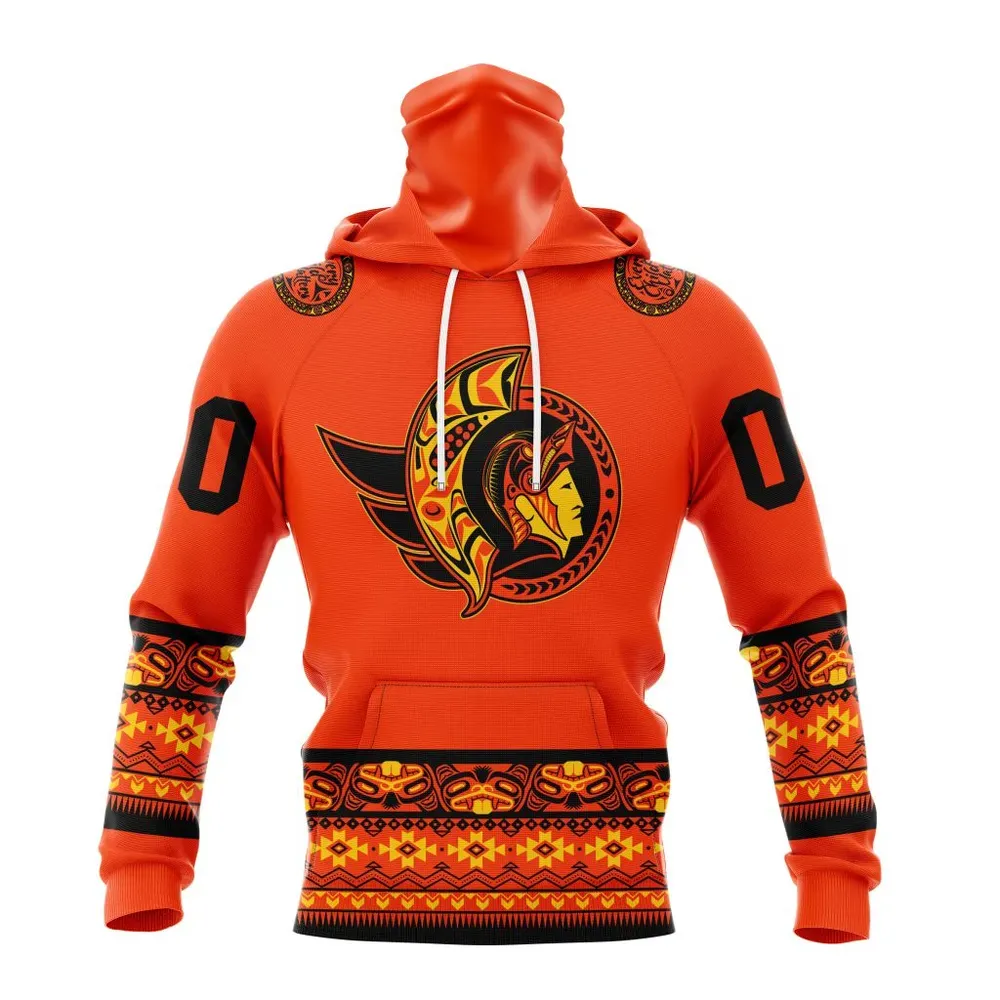 NHL Ottawa Senators | Specialized National Day For Truth And Reconciliation Mask Hoodie