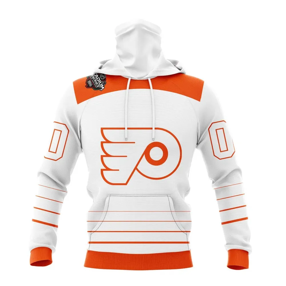 NHL Philadelphia Flyers 2024 Stadium Series Design Concept Kits Mask Hoodie