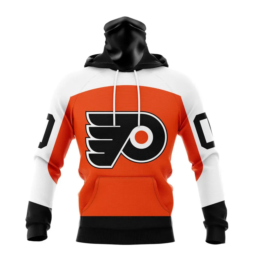 NHL Philadelphia Flyers Home Kits Mask Hoodie