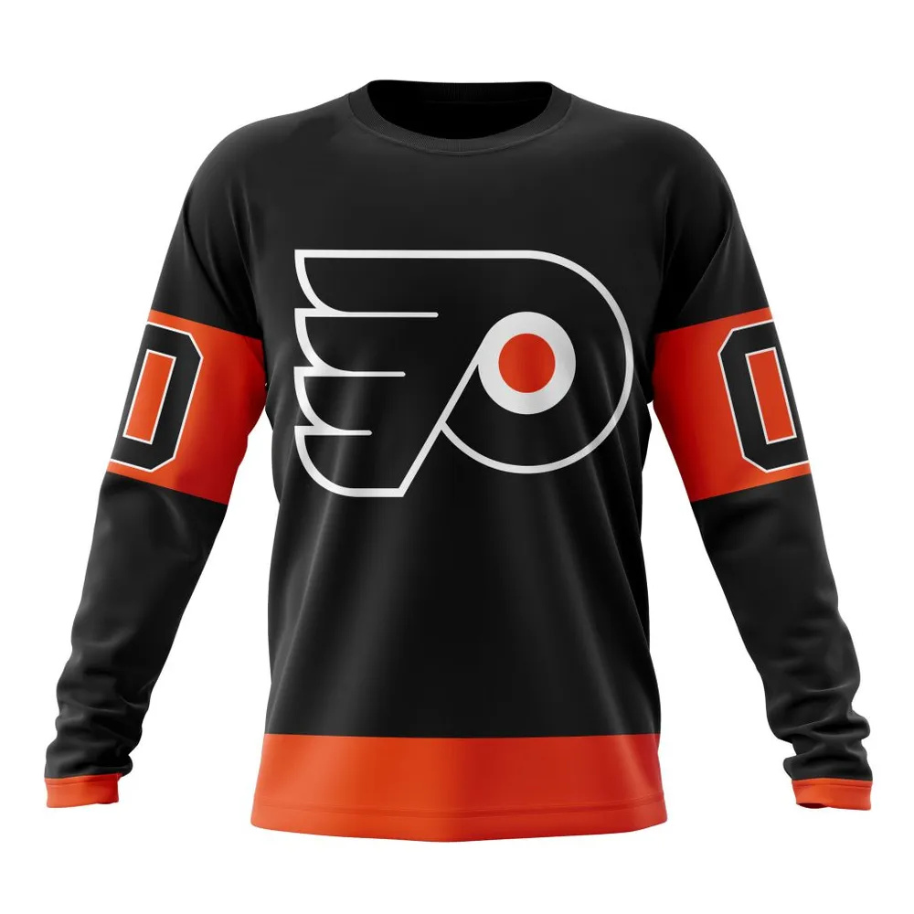 NHL Philadelphia Flyers New Third Kits Long Sleeved Sweatshirt 