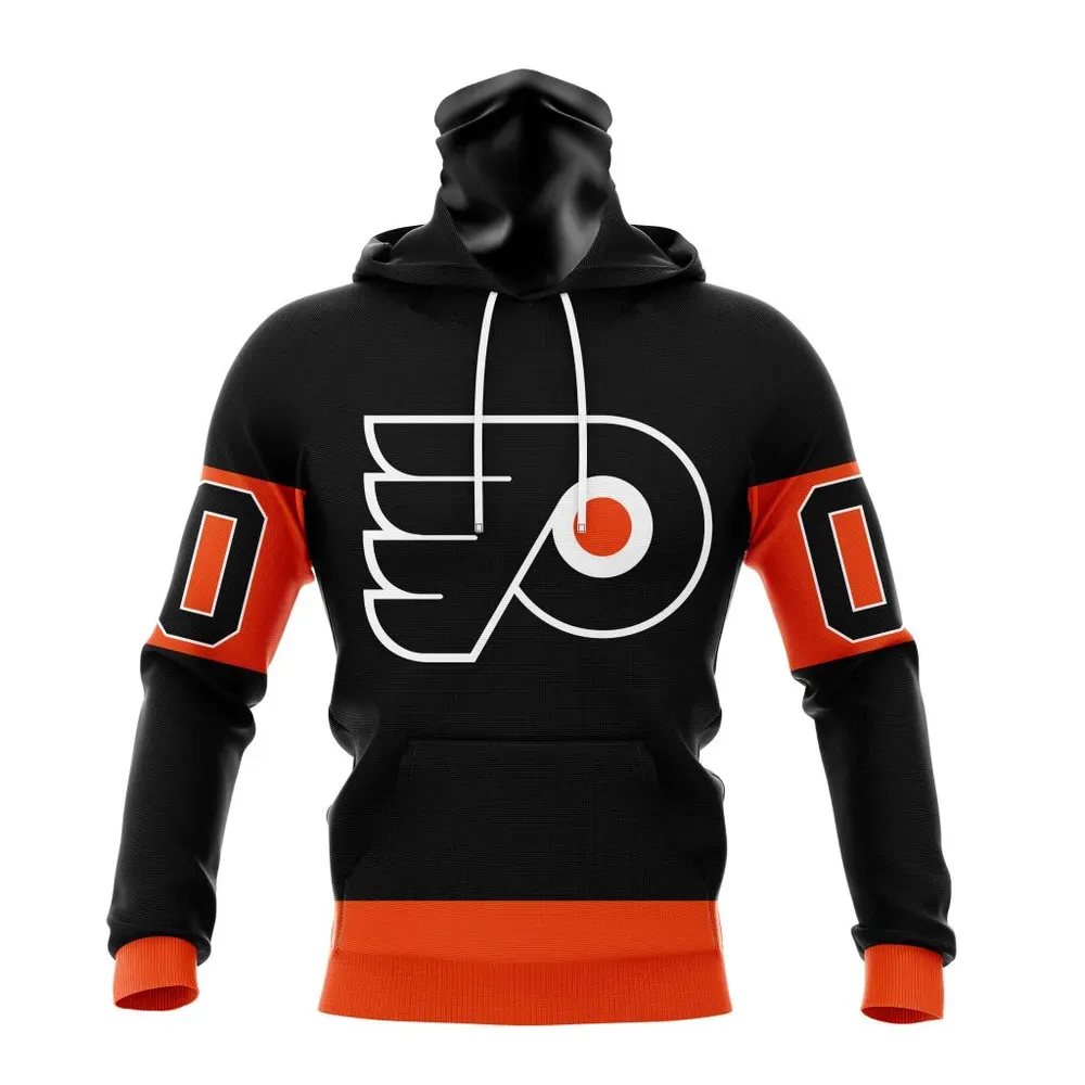 NHL Philadelphia Flyers New Third Kits Mask Hoodie