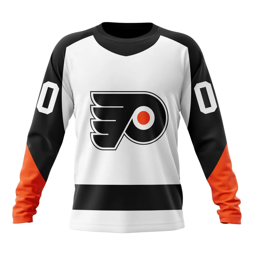 NHL Philadelphia Flyers Reverse Retro Kits Long Sleeved Sweatshirt 