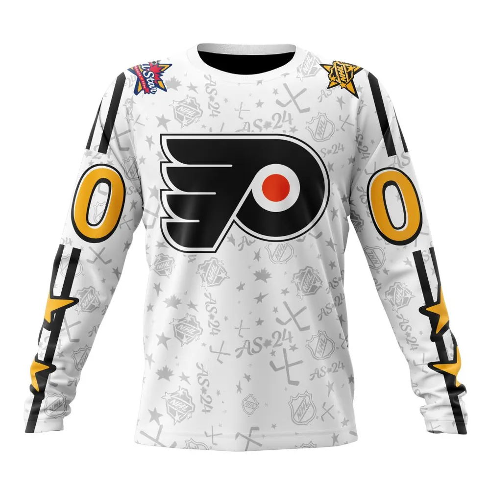 NHL Philadelphia Flyers Special 2024 All-Star Game Design St2401 Long Sleeved Sweatshirt 