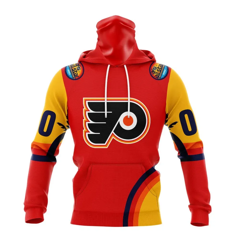 NHL Philadelphia Flyers Special All-Star Game Design With Florida Sunset Mask Hoodie