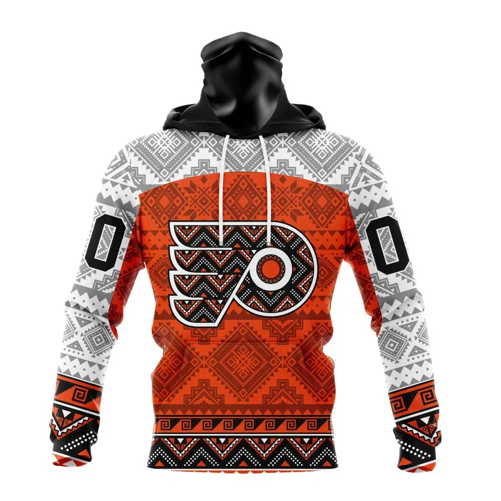 NHL Philadelphia Flyers Special Design With Native Pattern St2303 Mask Hoodie