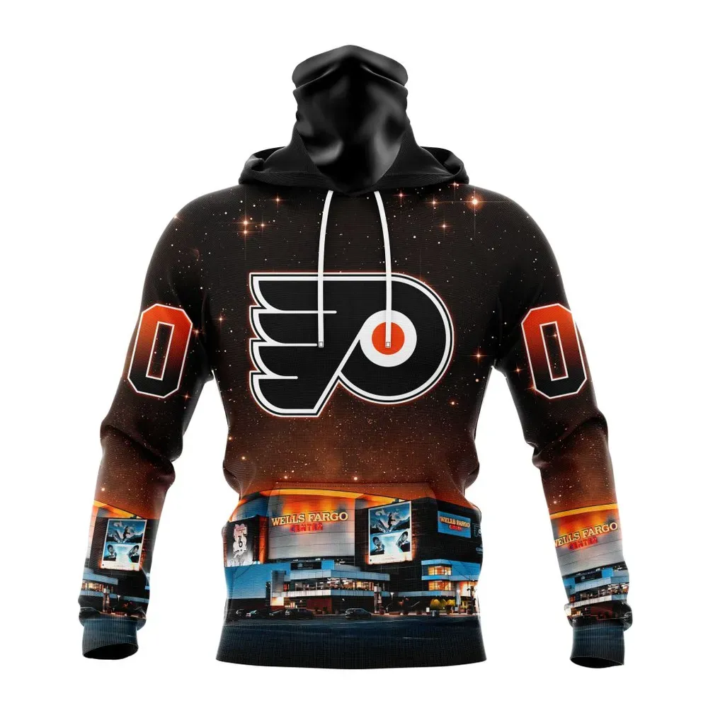 NHL Philadelphia Flyers Special Design With Wells Fargo Center St2401 Mask Hoodie