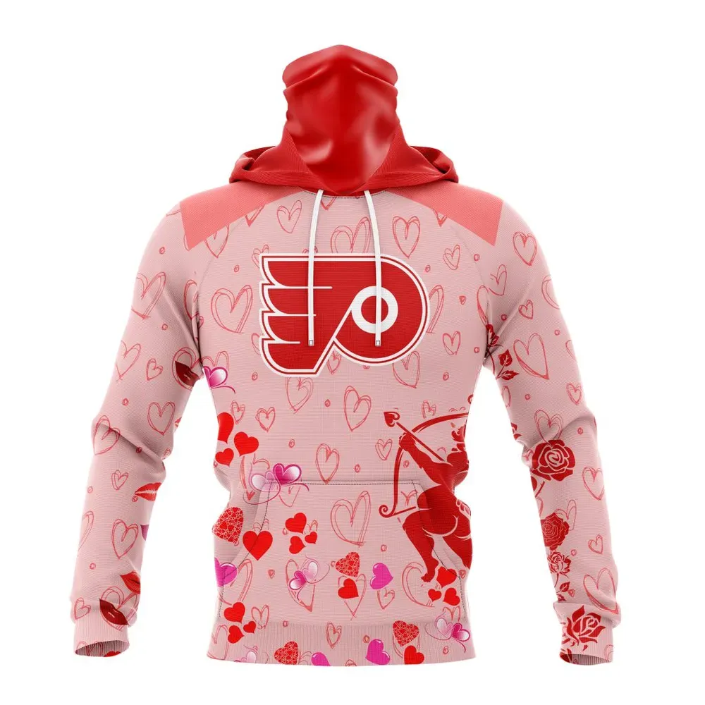 NHL Philadelphia Flyers Special Gift For Valentines Day St2402 Mask Hoodie