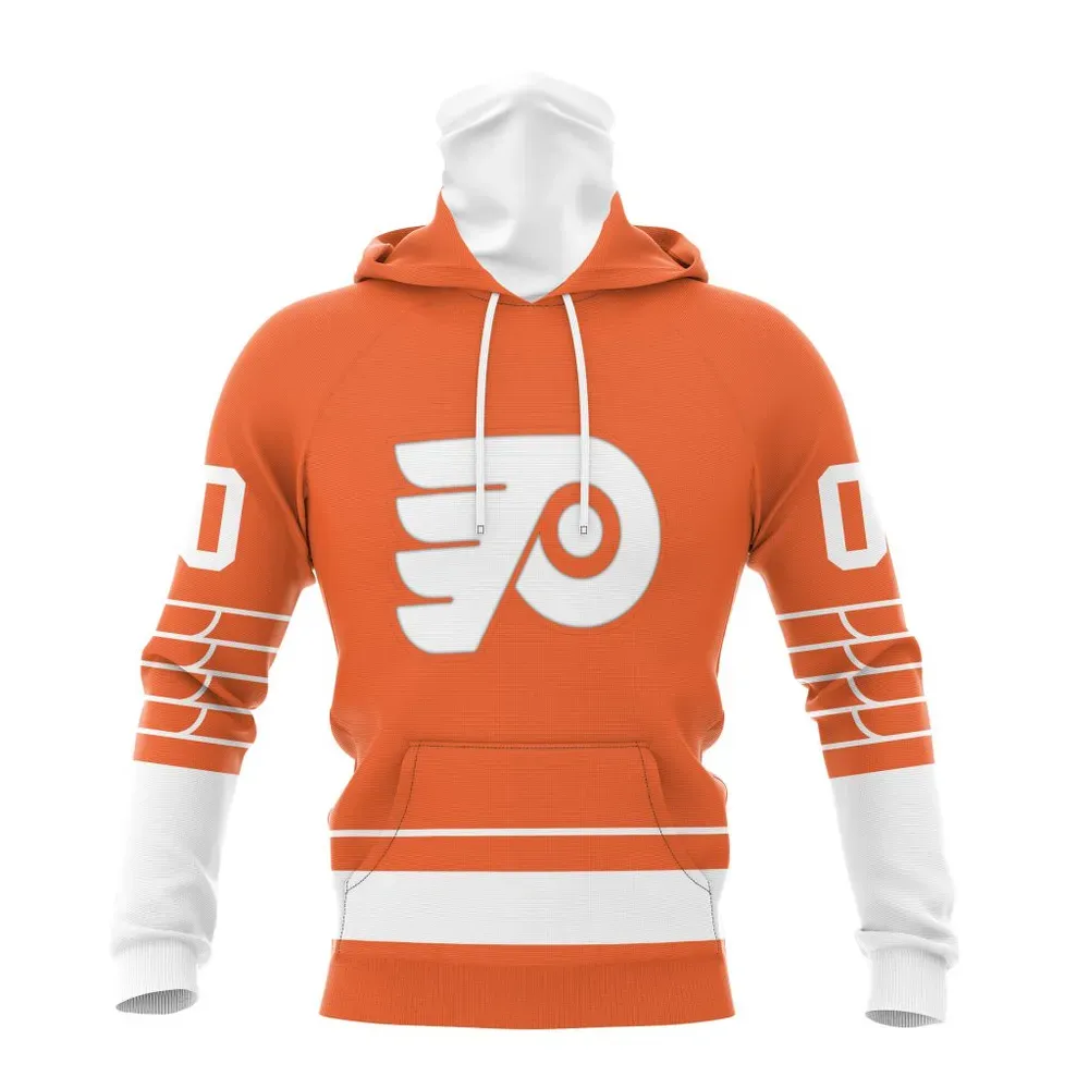 NHL Philadelphia Flyers Special Two-Tone Design St2401 Mask Hoodie