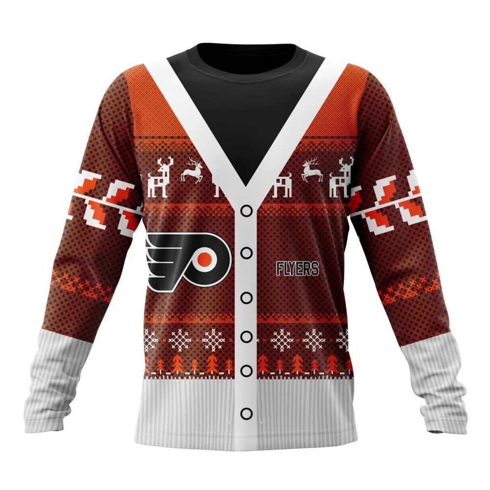 NHL Philadelphia Flyers | Specialized Chrismas Season Long Sleeved Sweatshirt 