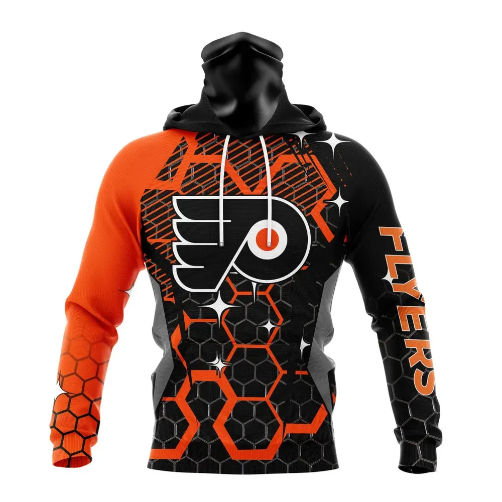 NHL Philadelphia Flyers | Specialized Design With Motocross Syle V0222 Mask Hoodie